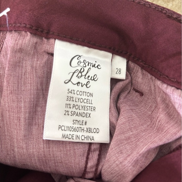 NWT Cosmic Blue Love Cuffed Skinny Pant - Picture 4 of 8